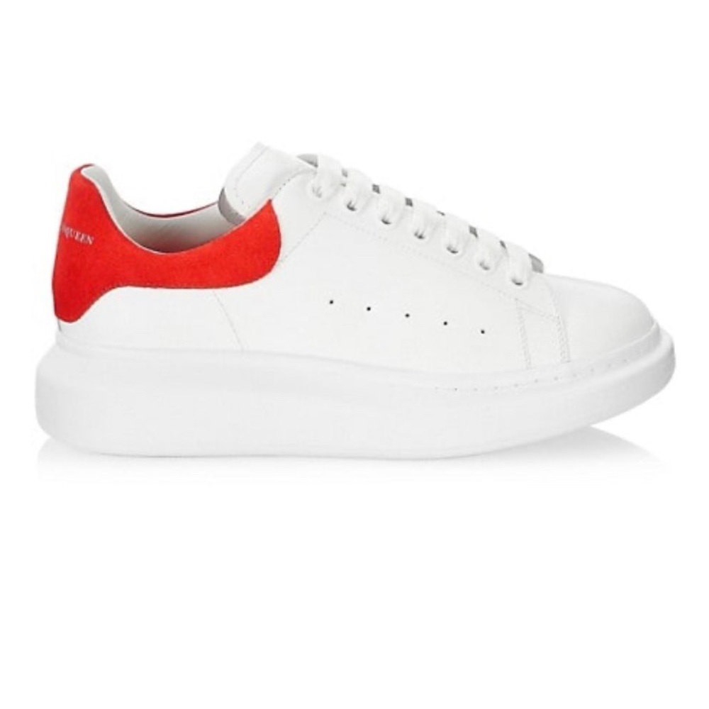 Alexander Mcqueen Oversized Leather Platform Sneakers